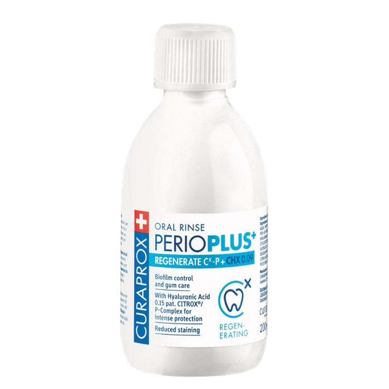 Curaprox Perio Plus+ Regenerate Oral Rinse 0,09% CHX And Citrox. Suuvesi ja Citrox  200ml