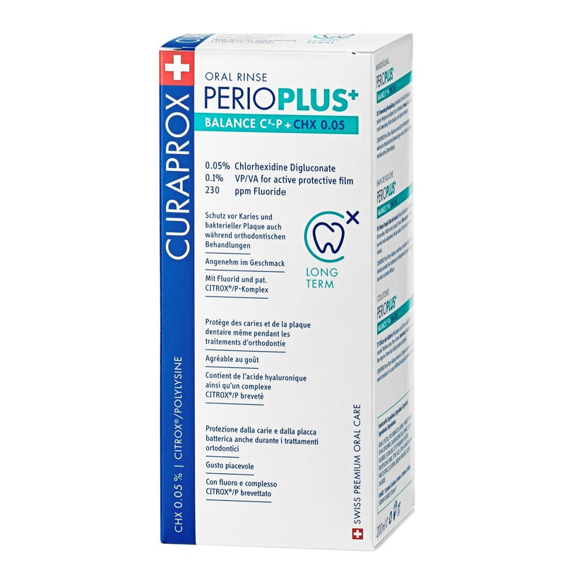 Curaprox Perio Plus+ Balance Oral Rinse 0,05% CHX And Citrox. Suuvesi ja Citrox   200ml