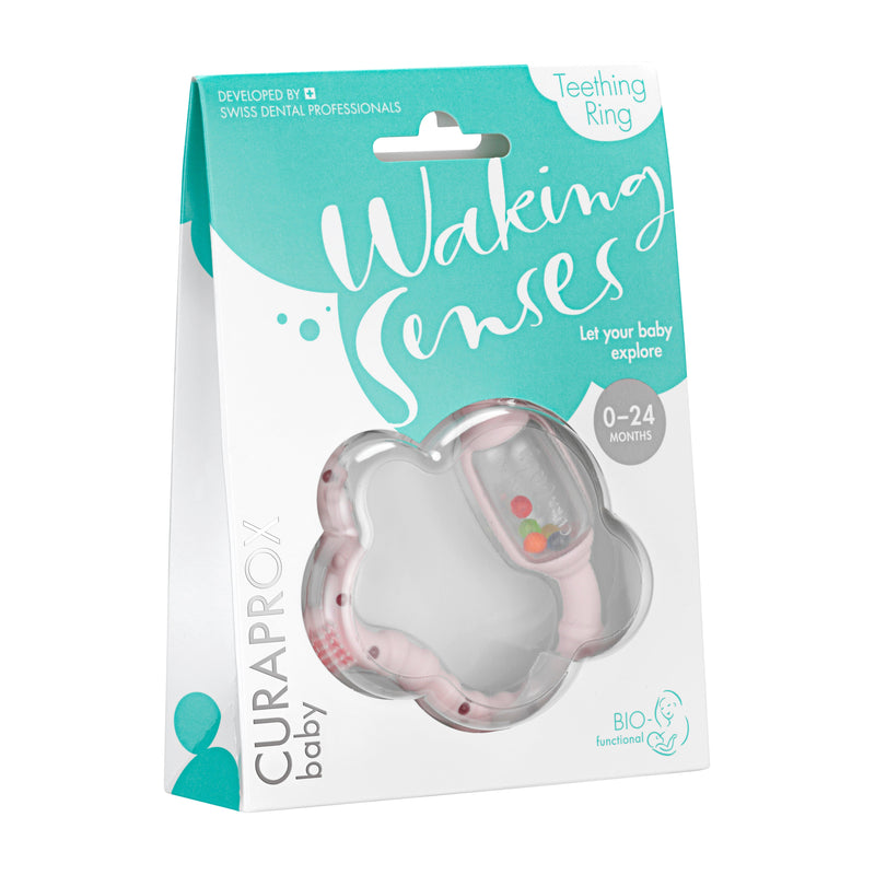 Curaprox Baby Teething Ring. Närimisrõngas imikule, 1tk (erinevad toonid)