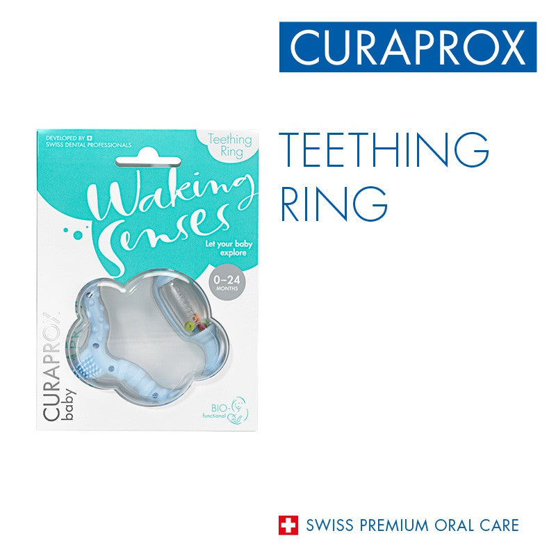 Curaprox Baby Teething Ring. Närimisrõngas imikule, 1tk (erinevad toonid)
