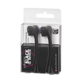 Curaprox Hydrosonic Black Is White Replacement Brush Heads Black/Black 2Pcs. Elektrilise hambaharja tilgakujulised vahetusharjad must/must 2tk