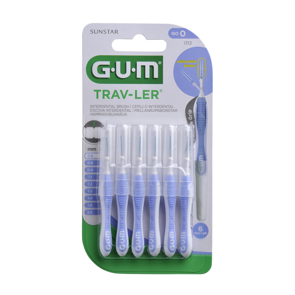 GUM Trav-Ler. Hambavaheharjad 0.6mm 6tk