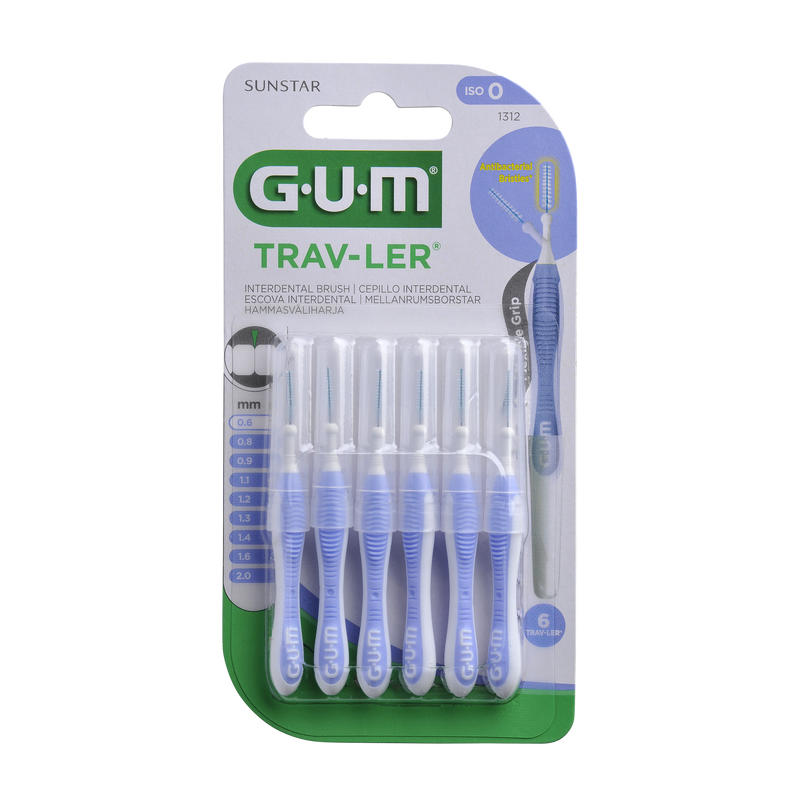 GUM Trav-Ler 0,6mm N6. Hambavaheharjad 0.6mm 6tk