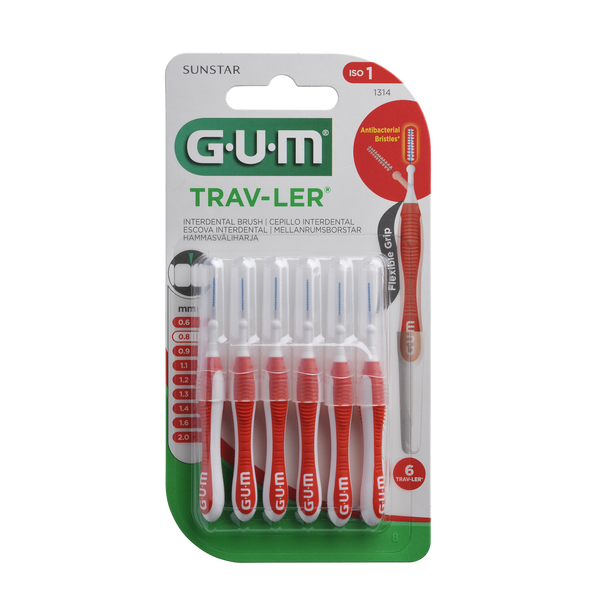 GUM Trav-Ler 0,8mm N6. Hambavaheharjad 0.8mm 6tk