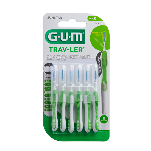 GUM Trav-Ler 1,1mm N6. Hambavaheharjad 1.1mm 6tk