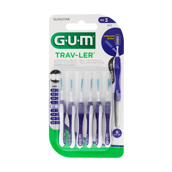 GUM Trav-Ler 1,2mm N6. Hambavaheharjad 1.2mm 6tk