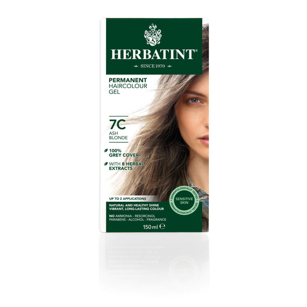 Herbatint Permanent Haircolour Gel Ash Blonde 7C. Püsijuuksevärv saarepuu blond 150ml