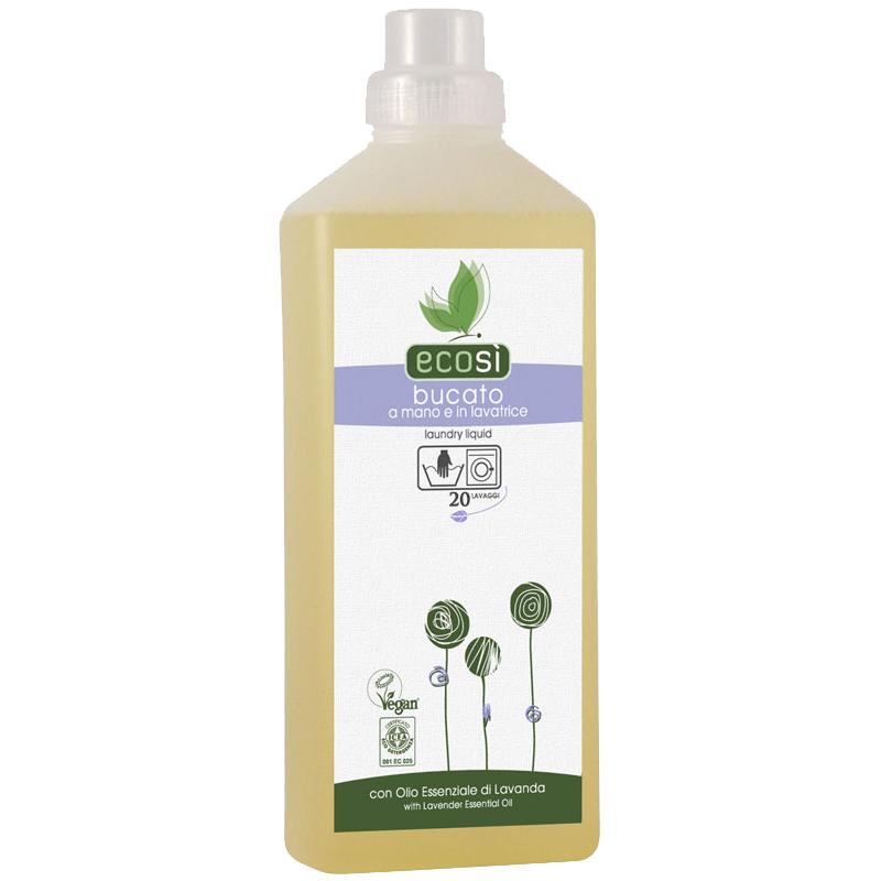 Ecosi Liquid Laundry Detergent Lavender. Pesugeel lavendli eeterliku õliga 1l