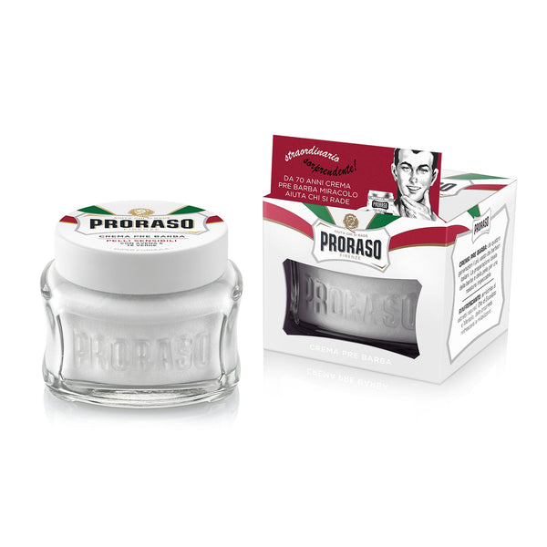 Proraso Pre-Shave Cream Sensitive Oat And Green Tea. Raseerimiseelne ja -järgne kreem tundlikule nahale roheline tee ja kaer 100ml