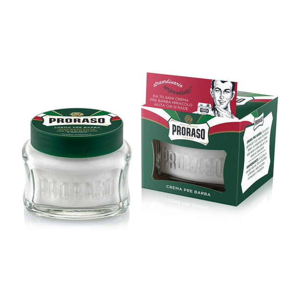 Proraso Pre-Shave Cream Refreshing And Toning Eucalyptus Oil And Menthol. Raseerimiseelne ja -järgne värskendav kreem eukalüptiõli ja mentool 100ml