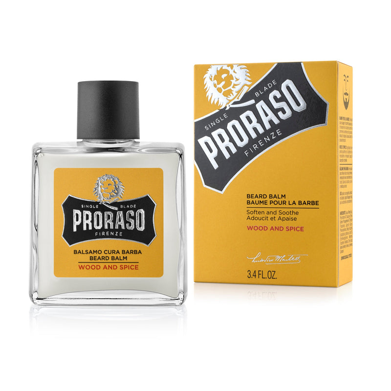 Proraso Beard Balm Wood And Spice. Habemepalsam puit ja vürts 100ml