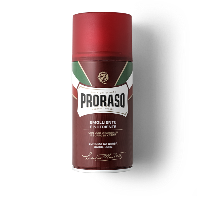 Proraso Shaving Foam Moisturising And Nourishing Sandalwood Oil And Shea Butter. Raseerimisvaht niisutav ja toitev sandlipuuõli ja sheavõi 300ml