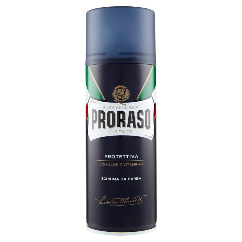 Proraso Shaving Foam Protective Aloe & Vitamin E. Raseerimisvaht nahka kaitsev aaloe ja E-vitamiin 300ml