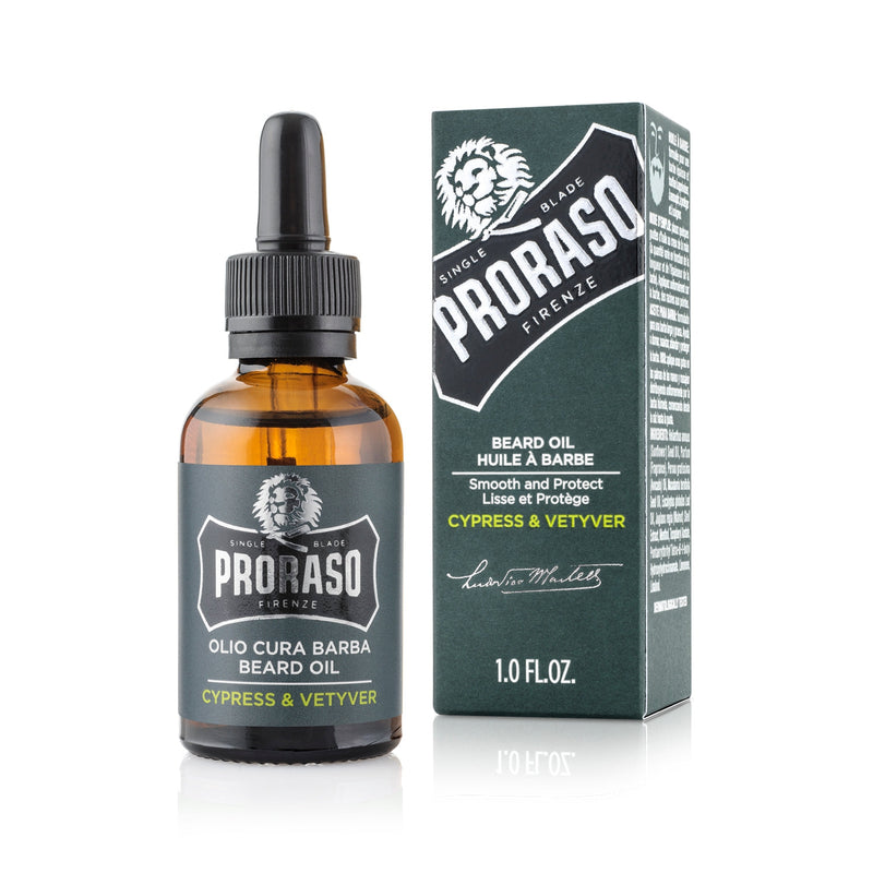 Proraso Beard Oil Cypress & Vetyver. Habemeõli küpress ja vetiver 30ml