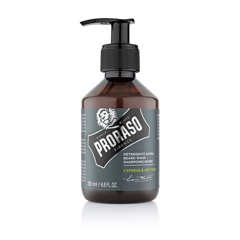 Proraso Beard Wash Cypress & Vetyver. Habemešampoon küpress ja vetiver 200ml