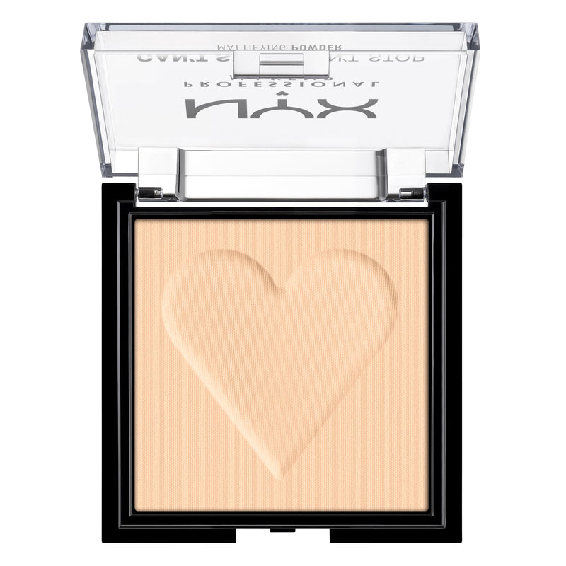 NYX Professional Makeup Can'T Stop Won'T Stop Mattifying Powder. Matistav kompaktpuuder 6g (erinevad toonid)