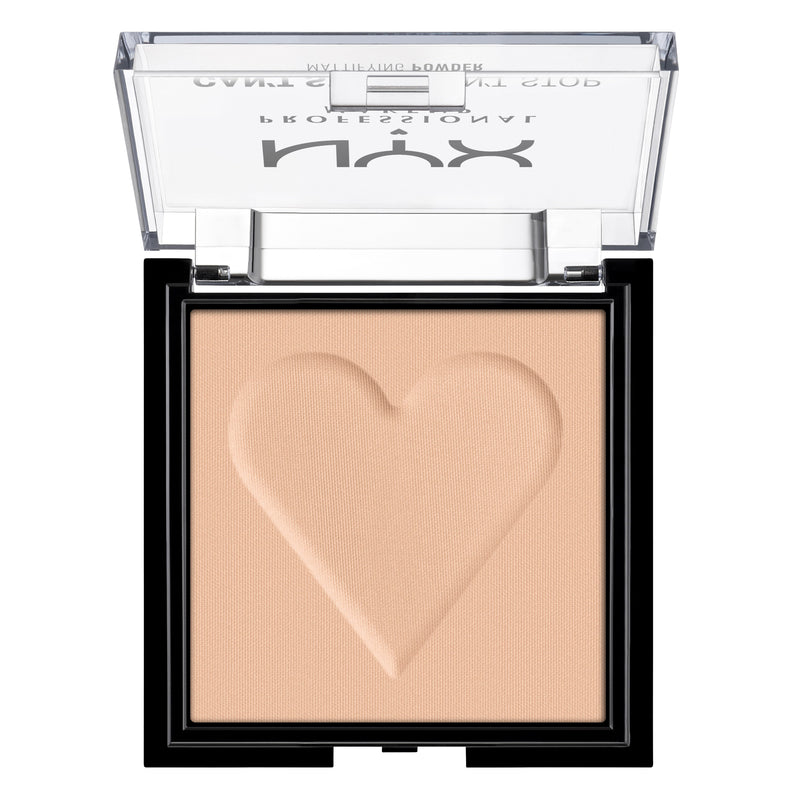 NYX Professional Makeup Can'T Stop Won'T Stop Mattifying Powder. Matistav kompaktpuuder 6g (erinevad toonid)