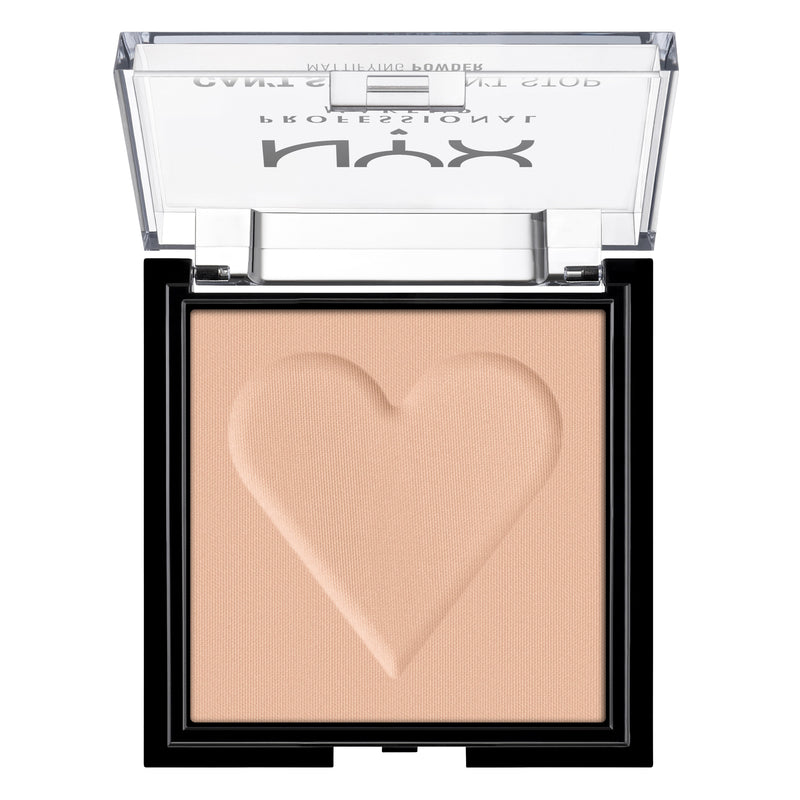 NYX Professional Makeup Can'T Stop Won'T Stop Mattifying Powder. Matistav kompaktpuuder 6g (erinevad toonid)