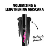 NYX Professional Makeup Worth The Hype Volume & Lengthening Mascara. Volüümi lisav pikendav ripsmetušš must 7ml
