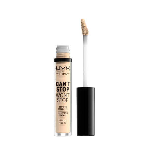NYX Professional Makeup Can’t Stop Won’t Stop Contour Concealer. Tugevalt pigmenteeritud kontuurimis- ja peitekreem 3.5ml (erinevad toonid)