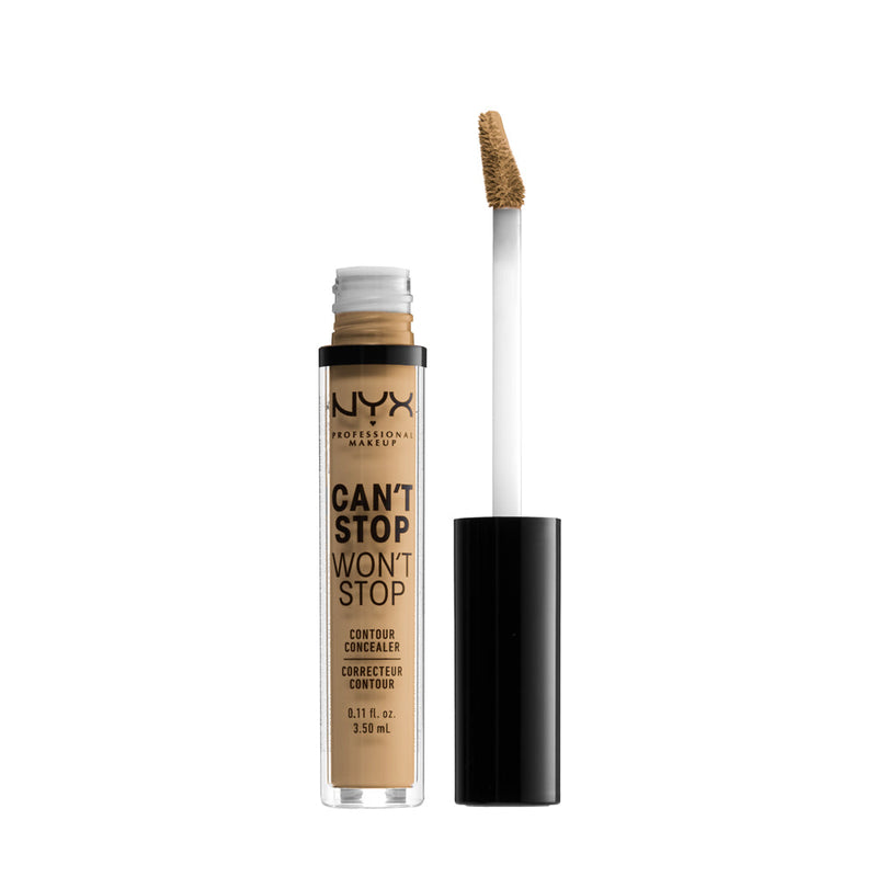 NYX Professional Makeup Can’t Stop Won’t Stop Contour Concealer. Tugevalt pigmenteeritud kontuurimis- ja peitekreem 3.5ml (erinevad toonid)