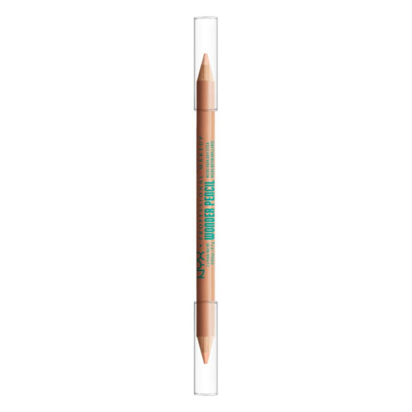 NYX Professional Makeup Wonder Pencil Dual-Ended Multi-Use Microhighlighting Pencil Medium Peach.  2-poolne mitmeotstarbeline mikrokorrigeeriv silma- ja huulepliiats 0.7g