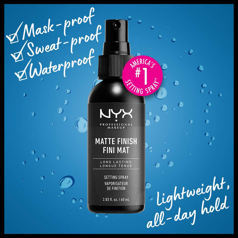 NYX Professional Makeup Matte Finish Long Lasting Setting Spray . Matt kauakestev meigikinnitussprei 60ml