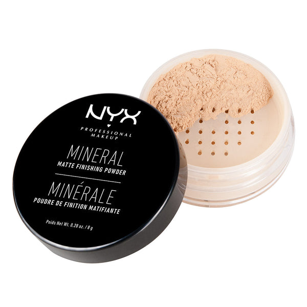 NYX Professional Makeup Mineral Matte Finishing Powder. Mineraalne matt viimistluspuuder 8g (erinevad toonid)