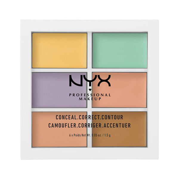 NYX Professional Makeup Color Correcting Concealer Palette 04. Peitekreemipalett 6-osaline 9g