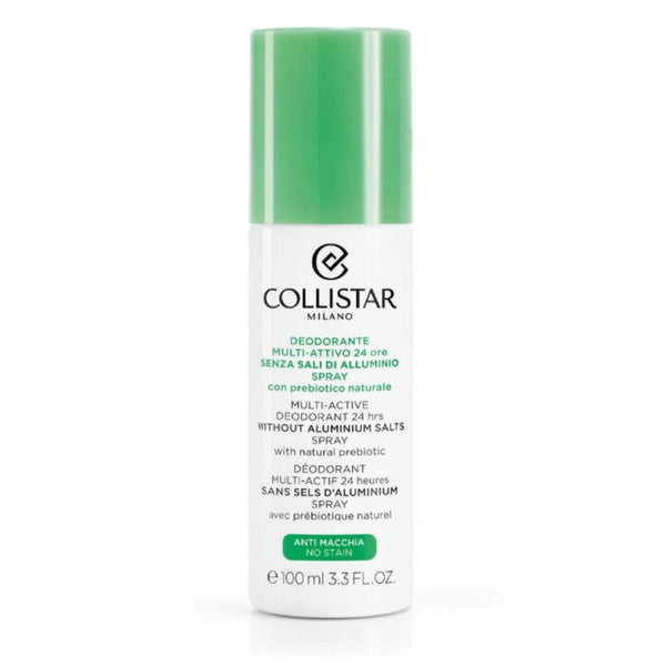 Collistar Multi-Active Deodorant Without Aluminium Salts 24 Hours Spray With Natural Prebiotic. Alumiiniumsooladeta spreideodorant 100ml