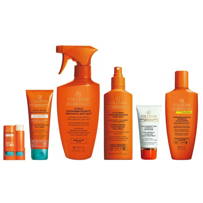 Collistar Supertanning Water Moisturizing Anti-Salt With Aloe Milk No Filter. Aaloepiimaga soolavastane päikesefiltrita päevitusvesi 400ml