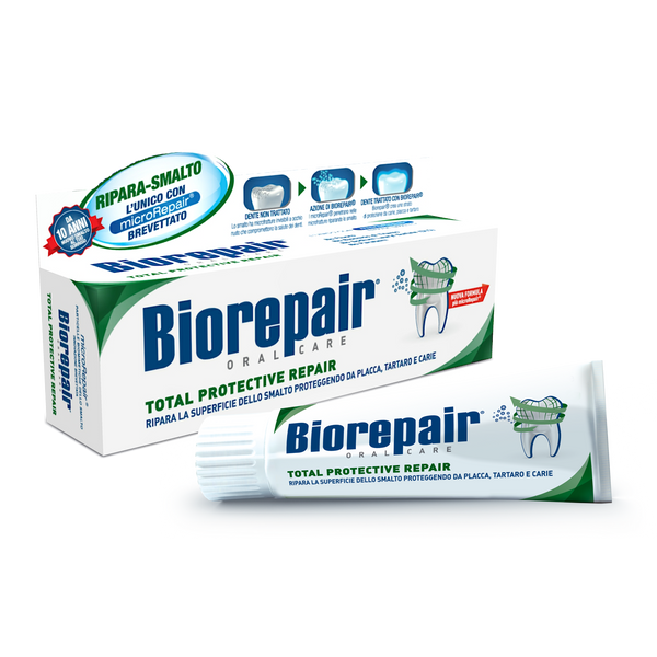 Biorepair Total Protective Repair Toothpaste. Fluoriidivaba hambaemaili pinda parandav hambapasta 75ml