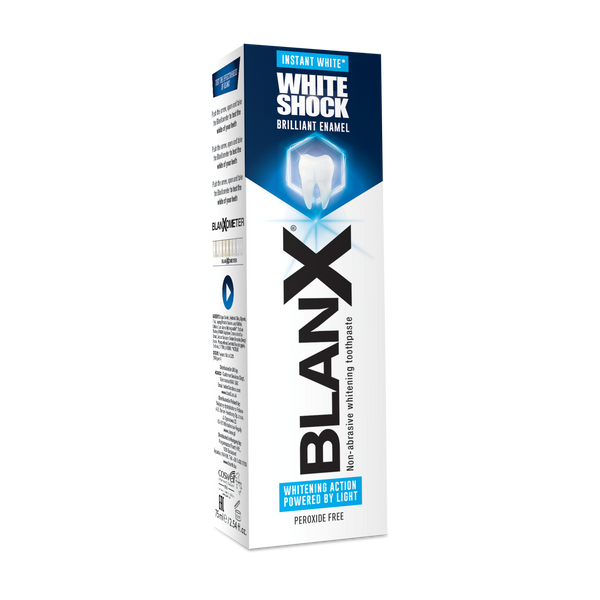 Blanx White Shock Instant White. Valgendav mitteabrasiivne hambapasta 75ml