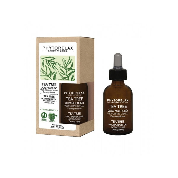 Phytorelax Tea Tree Multipurpose Oil Face-Body-Hair. Teepuu kuivõli näole, kehale, juustele 30ml