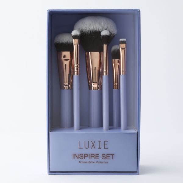 Luxie Dreamcatcher Collection Inspire Face And Eye Brush Set. Näo- ja silmameigipintslite komplekt 6tk