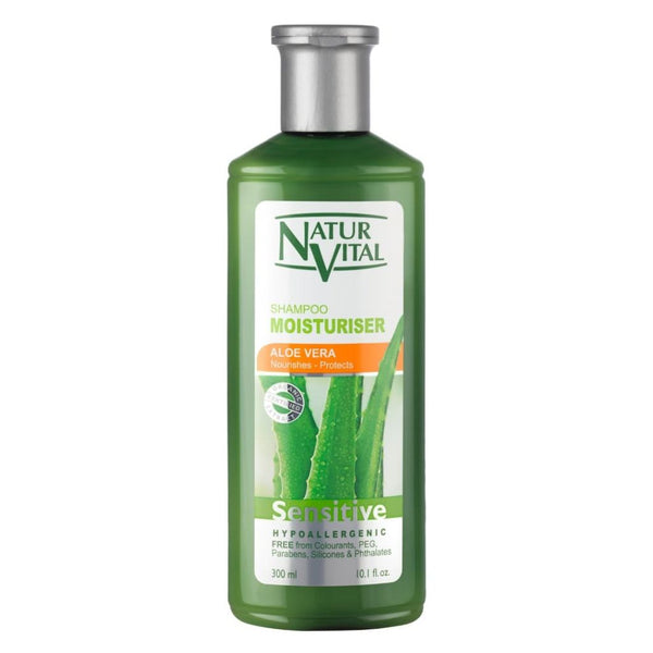 Natur Vital Sensitive Shampoo Moisturiser Aloe Vera Nourishes-Protects. Niisutav šampoon aloe veraga 300ml
