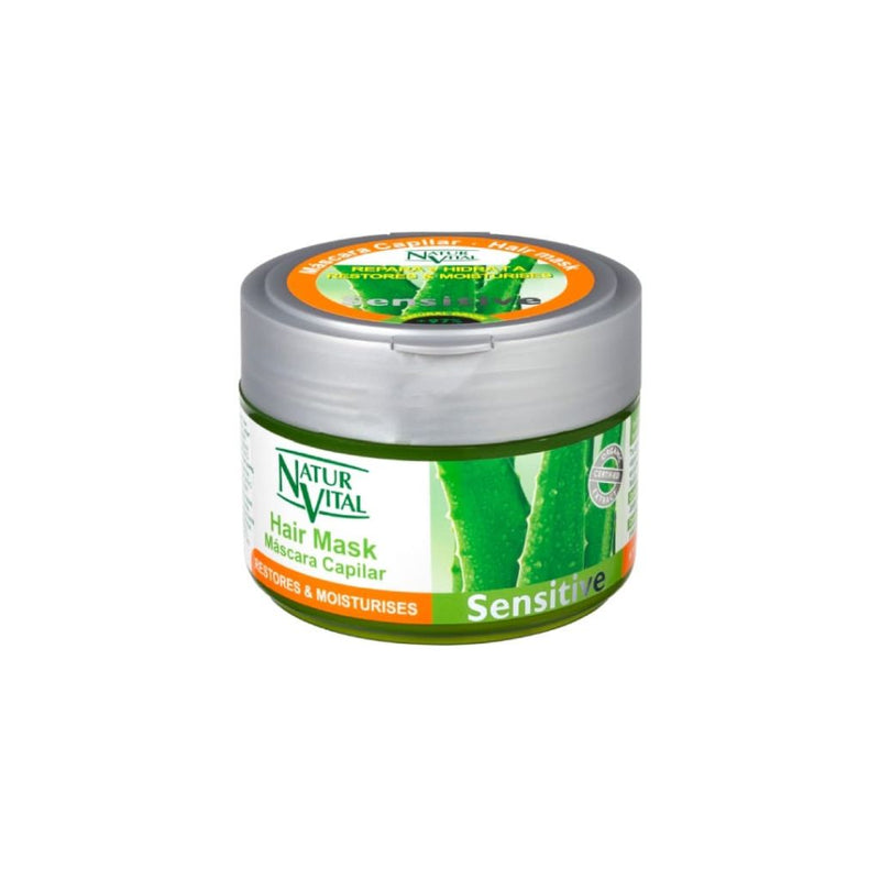 Natur Vital Sensitive Mask Aloe Vera Restores And Moisturises. Taastav ja niisutav juuksemask tundlikule peanahale aloe veraga 300ml