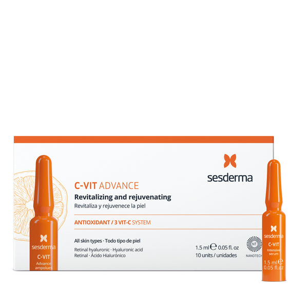 Sesderma C-VIT AX+ Advance Revitalizing And Rejuvenating Ampoules, All Skin Types. C-vitamiini ampullid kõikidele nahatüüpidele 10x1,5ml