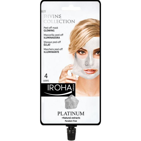 Iroha Nature Divine Peel-Off Mask Glowing Platinum. Pinguldav peel-off mask plaatinaga 25ml