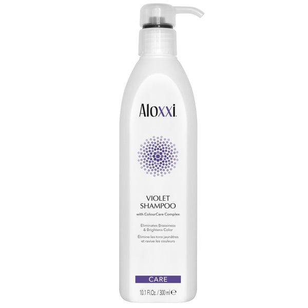 Aloxxi Violet Shampoo. Lilla šampoon heledatele juustele 300ml