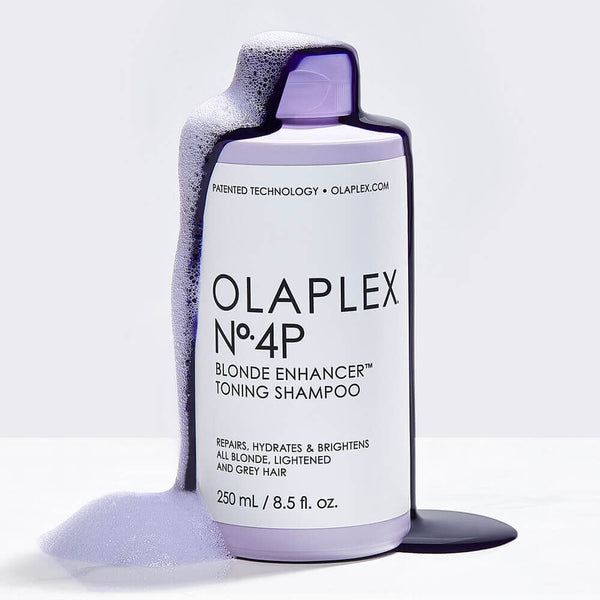 Olaplex No.4P Bond EnhancerTM Toning Shampoo Repairs, Hydrates & Brightens All Blonde, Lightened And Grey Hair. Lilla tooniv šampoon 250ml