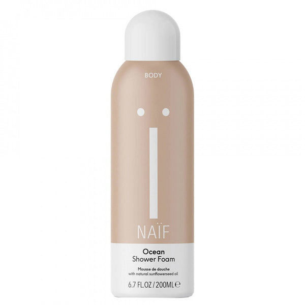 Naïf Body Ocean Shower Foam With Natural Sunflowerseed Oil. Pirnilõhnaline niisutav dušivaht päevalilleseemneõli ja Aloe veraga 200ml