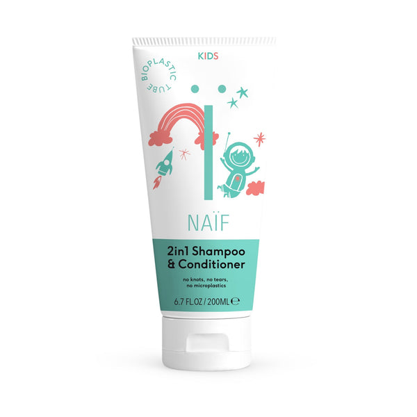 Naïf Kids 2in1 Shampoo & Conditioner. Pisaravaba šampoon-palsam lastele 200ml