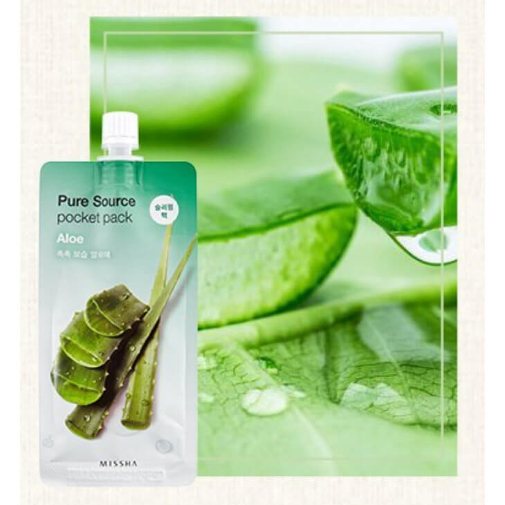 Missha Pure Source Pocket Pack Aloe. Öömask aaloe ekstraktiga 10ml