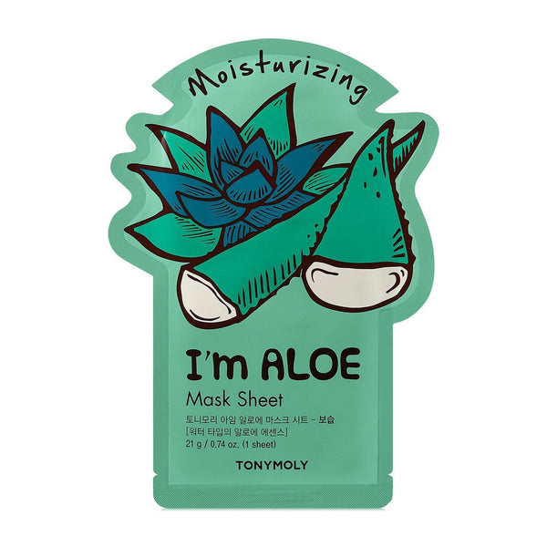 Tonymoly I Am Aloe Mask Sheet, Moisturizing. Intensiivselt niisutav kangasmask aaloega 21g