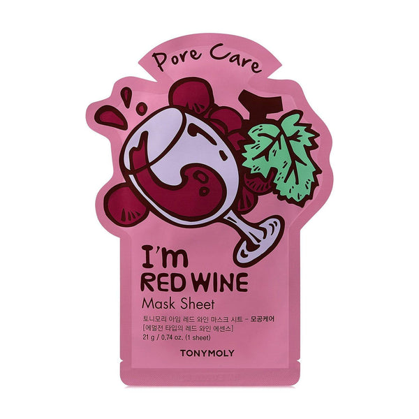 Tonymoly I Am Red Wine Mask Sheet, Pore Care. Nahapoore ahendav kangasmask 21g