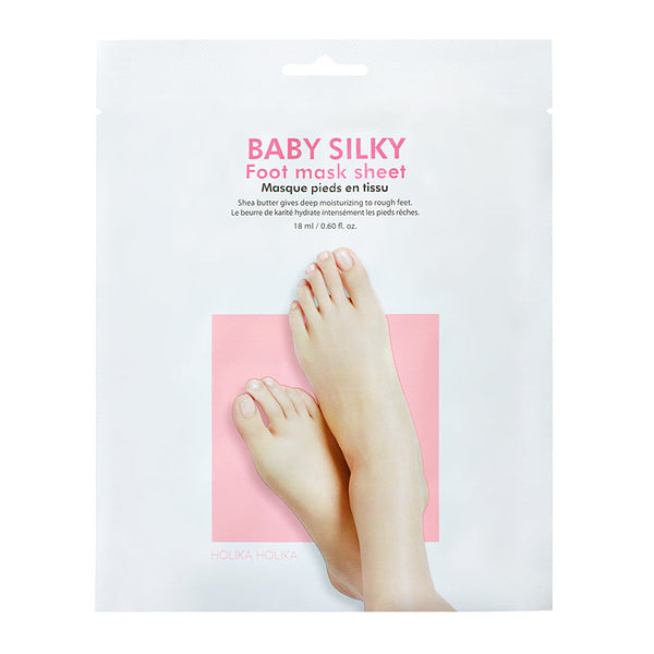 Holika Holika  Baby Silky Foot Mask Sheet. Toitev ja pehmendav jalamask 18ml x 2= 1 paar