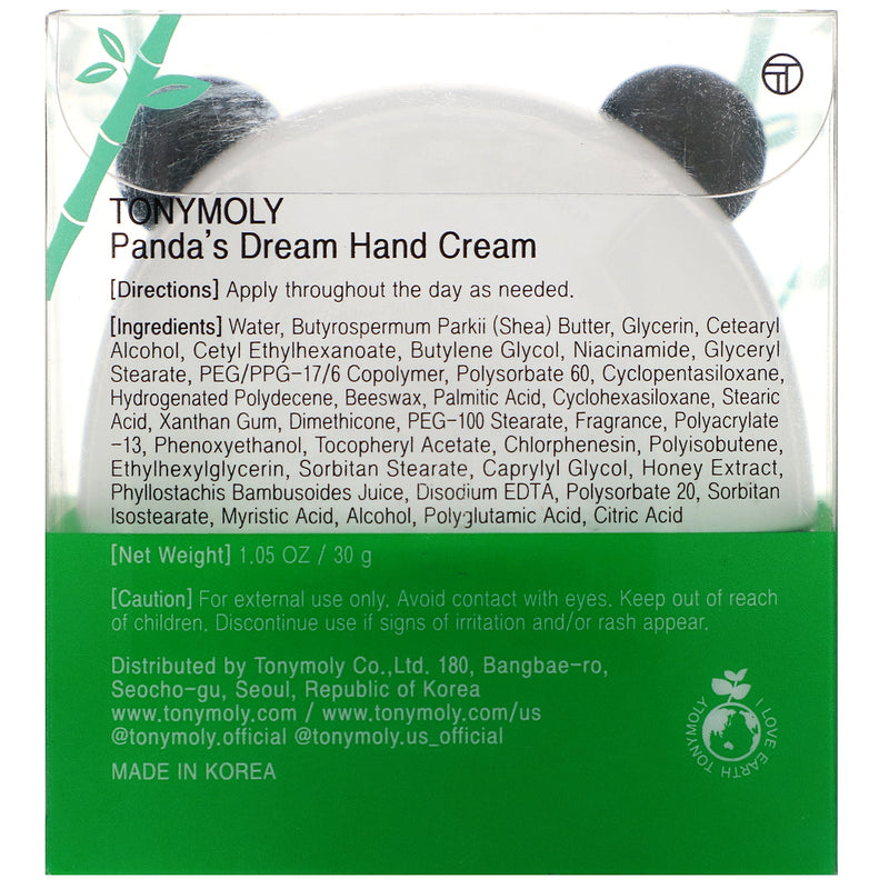 Tonymoly Panda's Dream White Hand Cream. Niisutav kätekreem 30g