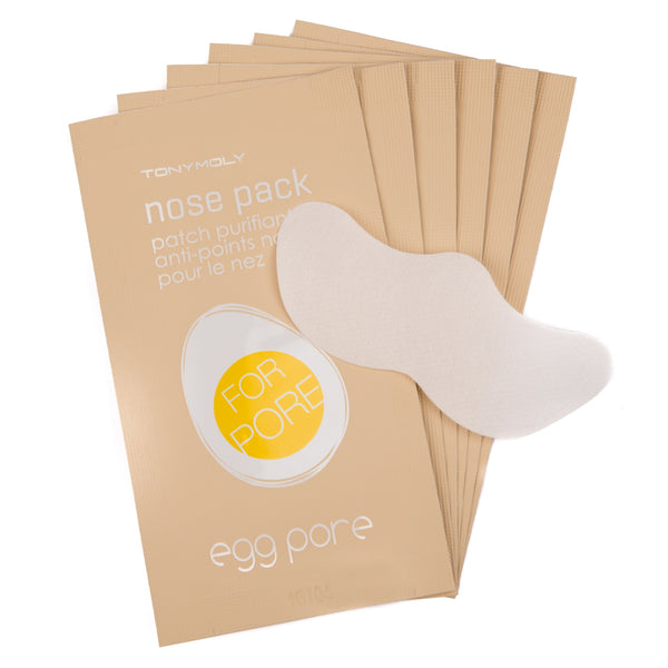 Tonymoly Egg Pore Nose Pack Package. Pooriplaastrid komedoonide eemaldamiseks 7tk