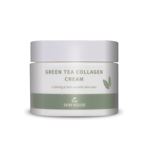 The Skin House Green Tea Collagen Cream, Calming & Anti-Wrinkle. Kortse siluv, rahustav ja toitev näokreem kollageeni ja rohelise teega 50ml